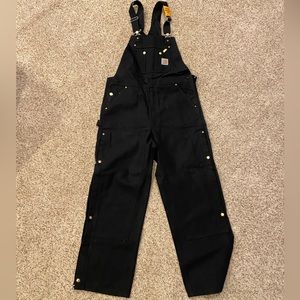 Carhartt Duck Zip-to-Thigh Bib Overall Unlined